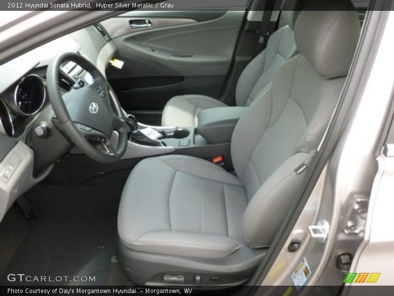 Hyper Silver Metallic / Gray 2012 Hyundai Sonata Hybrid