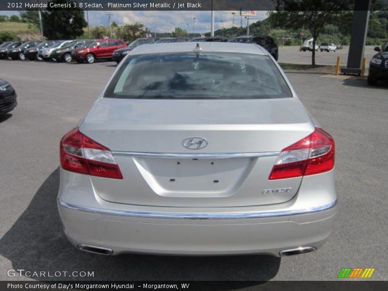 Platinum Silver Metallic / Jet Black 2012 Hyundai Genesis 3.8 Sedan