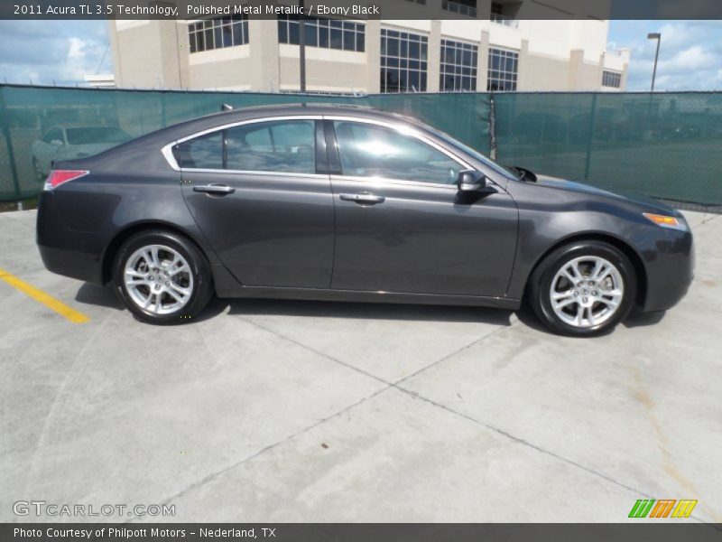 Polished Metal Metallic / Ebony Black 2011 Acura TL 3.5 Technology