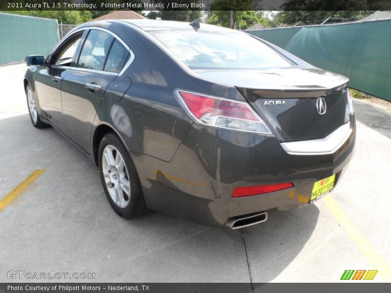 Polished Metal Metallic / Ebony Black 2011 Acura TL 3.5 Technology