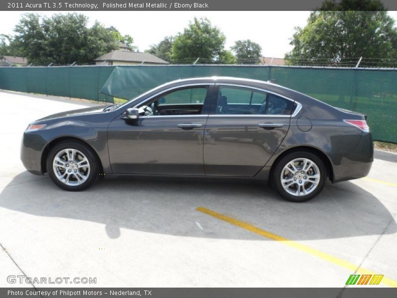 Polished Metal Metallic / Ebony Black 2011 Acura TL 3.5 Technology