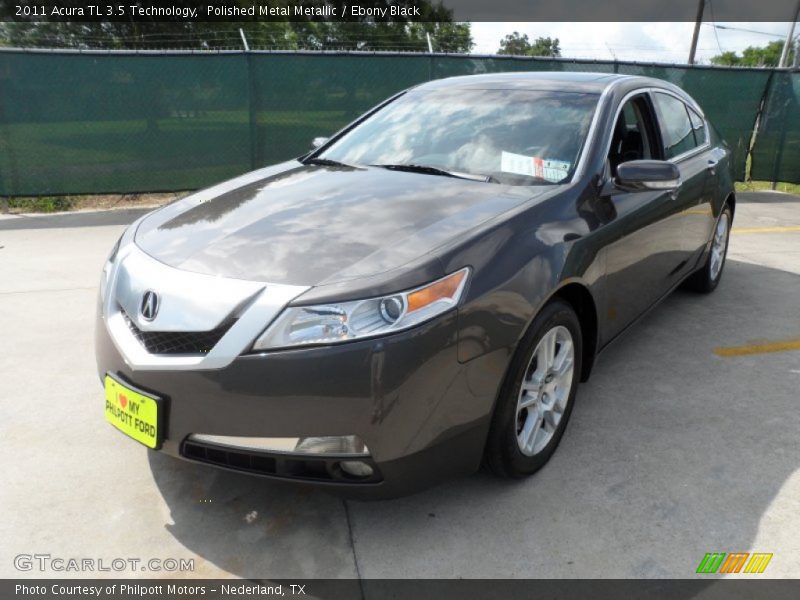 Polished Metal Metallic / Ebony Black 2011 Acura TL 3.5 Technology