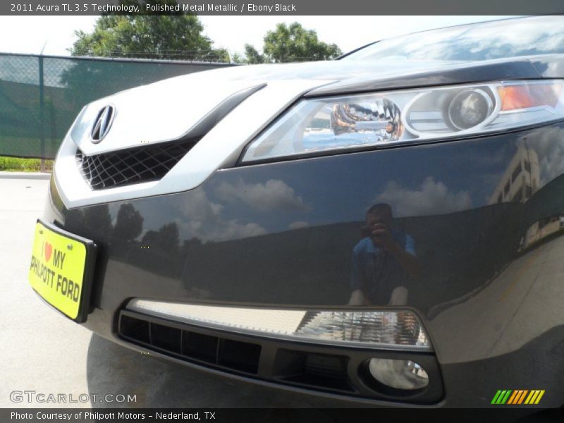 Polished Metal Metallic / Ebony Black 2011 Acura TL 3.5 Technology