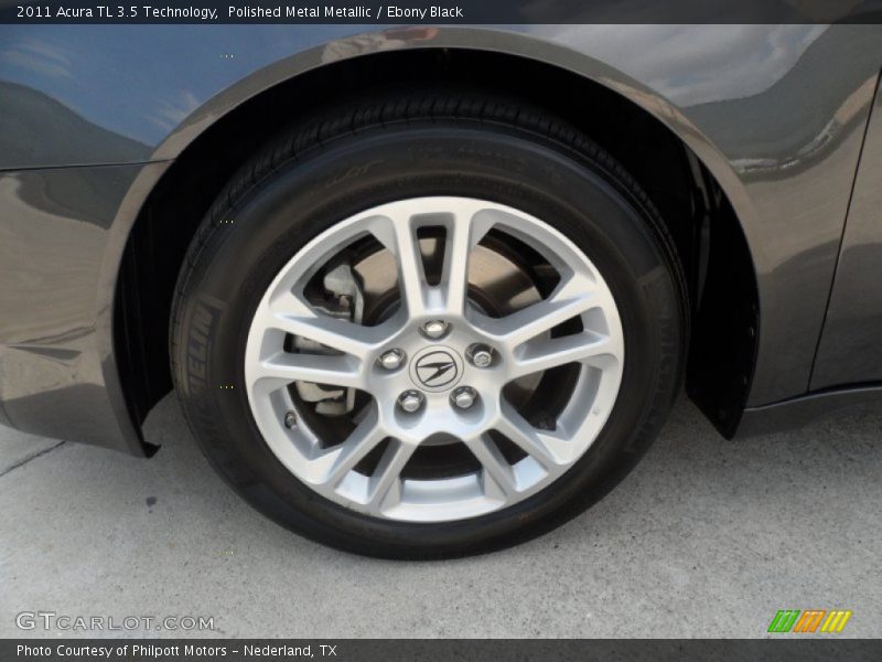 Polished Metal Metallic / Ebony Black 2011 Acura TL 3.5 Technology