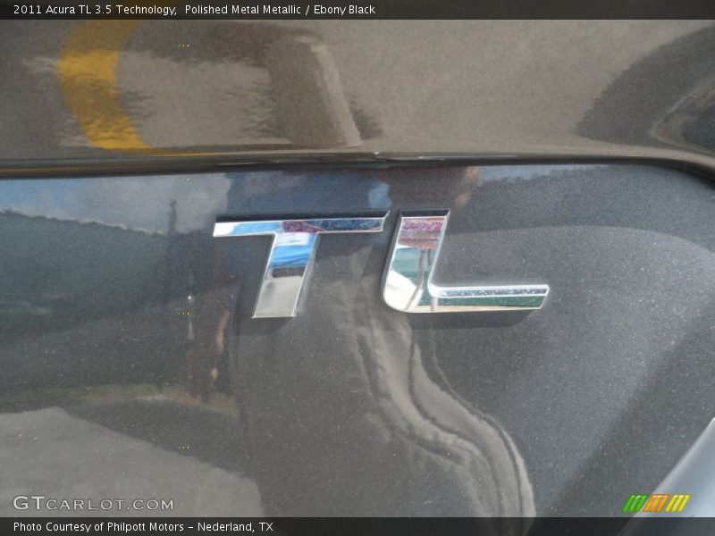 Polished Metal Metallic / Ebony Black 2011 Acura TL 3.5 Technology