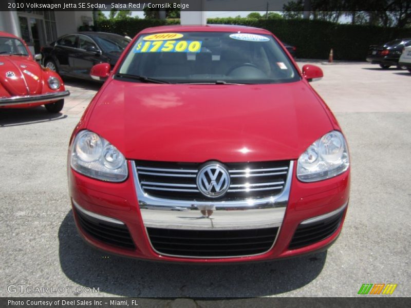 Salsa Red / Cornsilk Beige 2010 Volkswagen Jetta SE Sedan