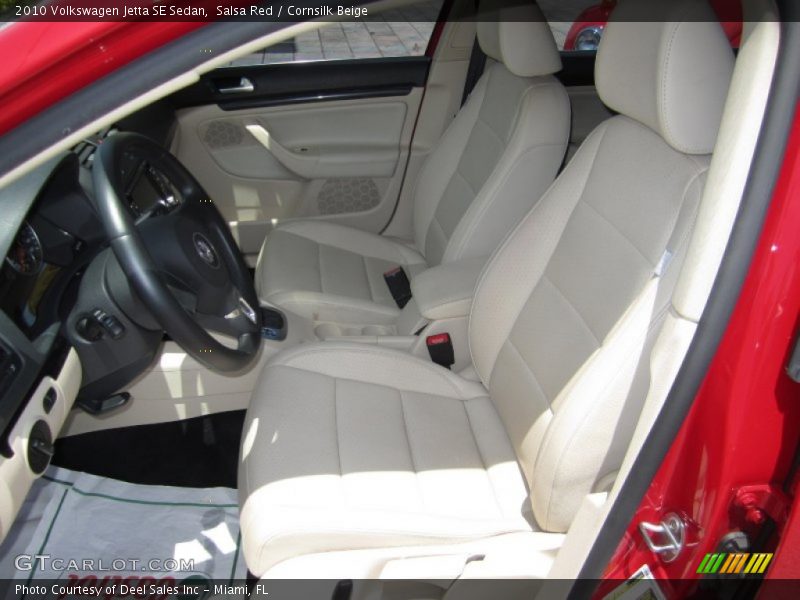 Salsa Red / Cornsilk Beige 2010 Volkswagen Jetta SE Sedan