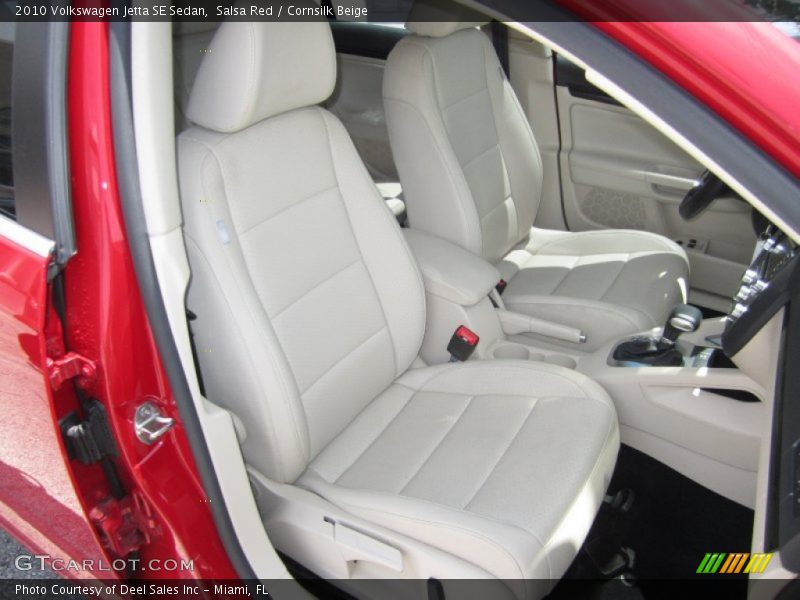 Salsa Red / Cornsilk Beige 2010 Volkswagen Jetta SE Sedan