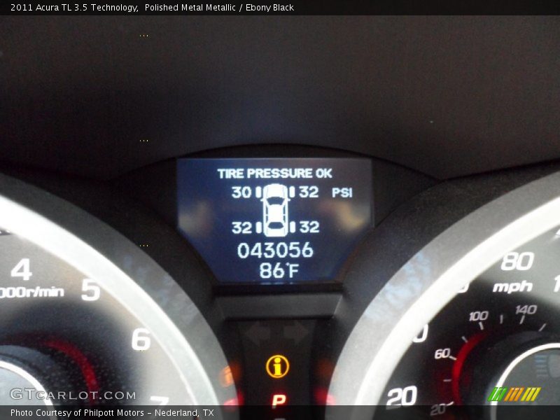 Polished Metal Metallic / Ebony Black 2011 Acura TL 3.5 Technology