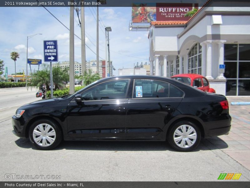 Black / Titan Black 2011 Volkswagen Jetta SE Sedan