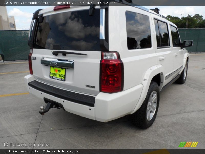 Stone White / Dark Khaki/Light Graystone 2010 Jeep Commander Limited