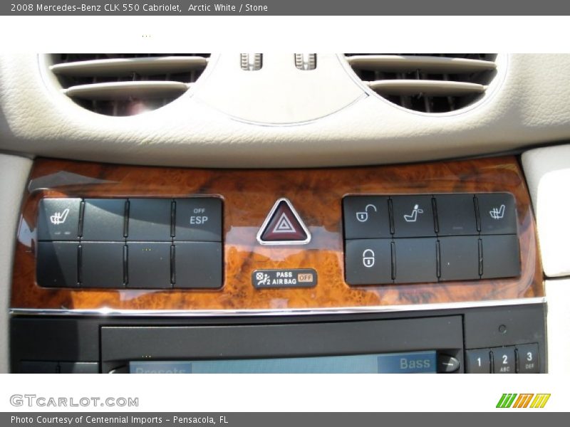 Controls of 2008 CLK 550 Cabriolet