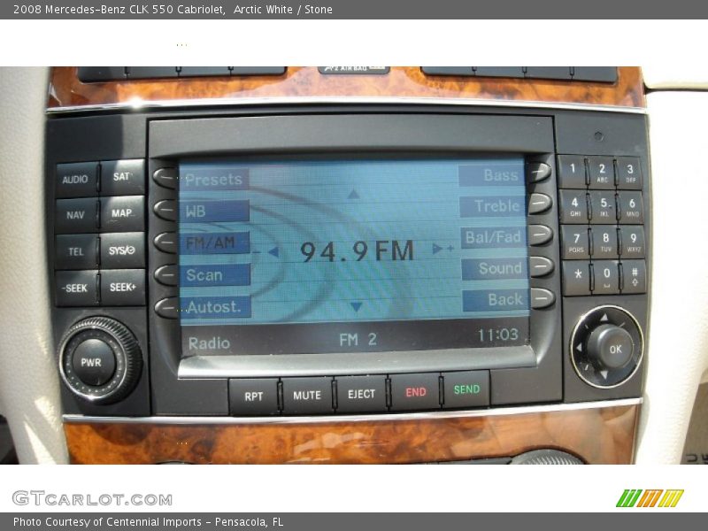 Audio System of 2008 CLK 550 Cabriolet