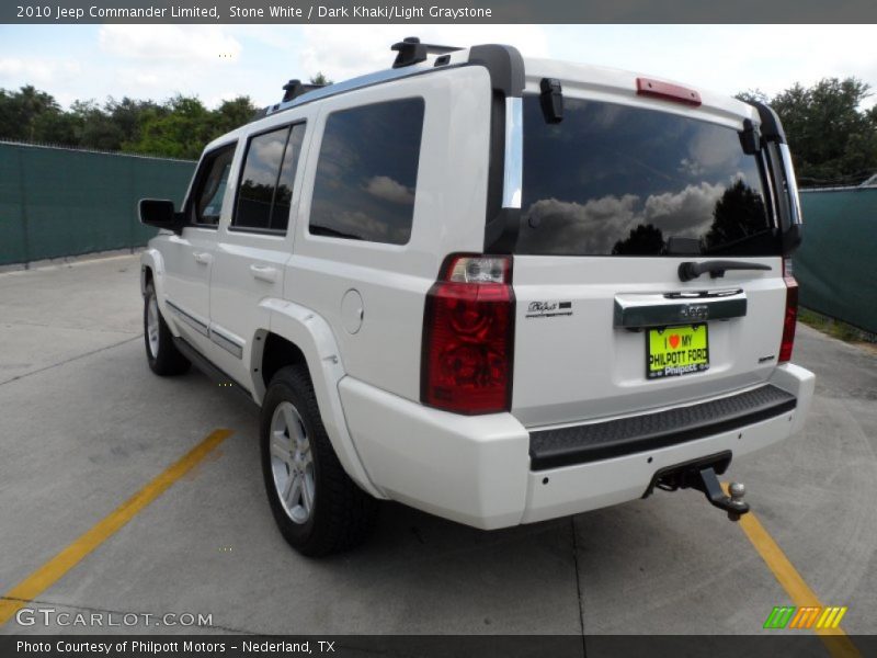 Stone White / Dark Khaki/Light Graystone 2010 Jeep Commander Limited