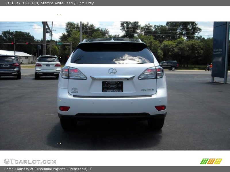 Starfire White Pearl / Light Gray 2011 Lexus RX 350