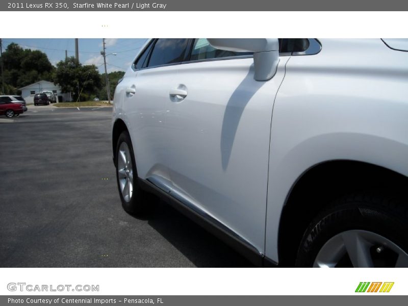 Starfire White Pearl / Light Gray 2011 Lexus RX 350