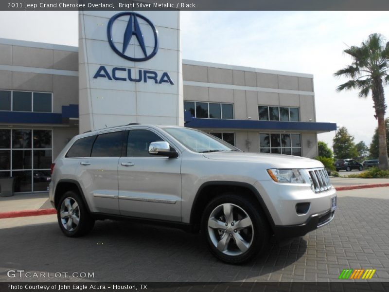 Bright Silver Metallic / Black 2011 Jeep Grand Cherokee Overland