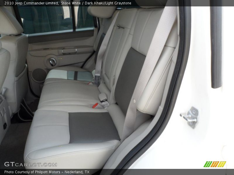 Stone White / Dark Khaki/Light Graystone 2010 Jeep Commander Limited