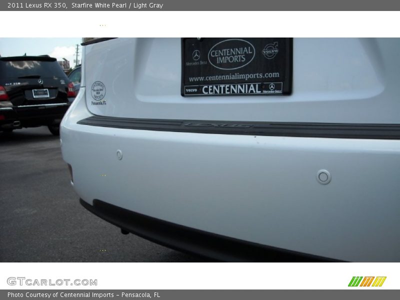 Starfire White Pearl / Light Gray 2011 Lexus RX 350