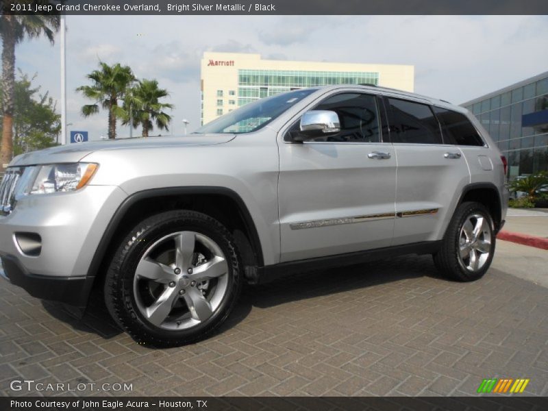Bright Silver Metallic / Black 2011 Jeep Grand Cherokee Overland