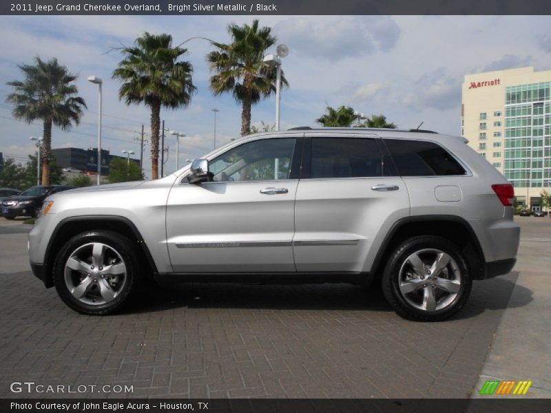 Bright Silver Metallic / Black 2011 Jeep Grand Cherokee Overland