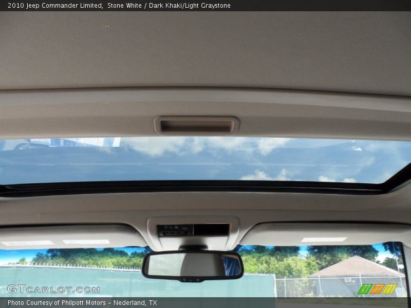 Stone White / Dark Khaki/Light Graystone 2010 Jeep Commander Limited