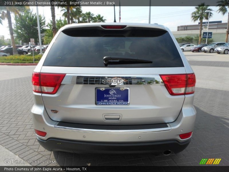 Bright Silver Metallic / Black 2011 Jeep Grand Cherokee Overland