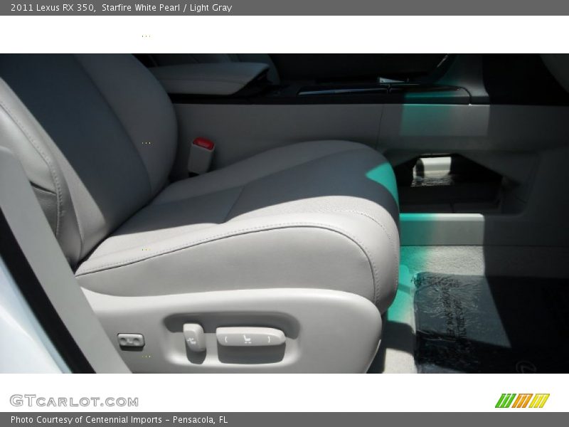Starfire White Pearl / Light Gray 2011 Lexus RX 350