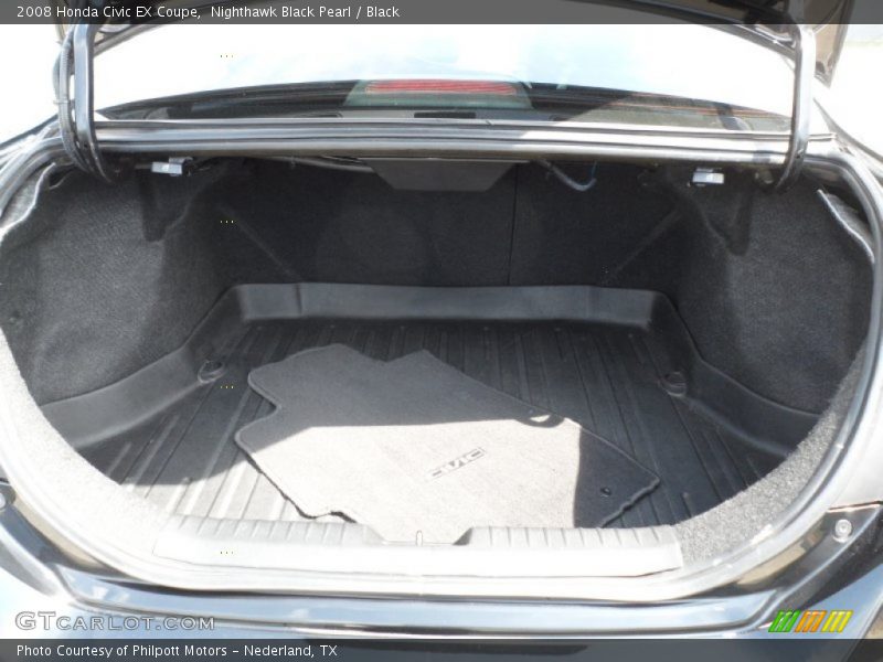 Nighthawk Black Pearl / Black 2008 Honda Civic EX Coupe