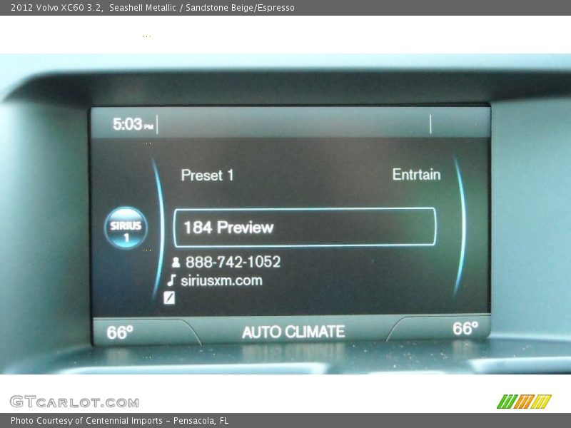 Seashell Metallic / Sandstone Beige/Espresso 2012 Volvo XC60 3.2
