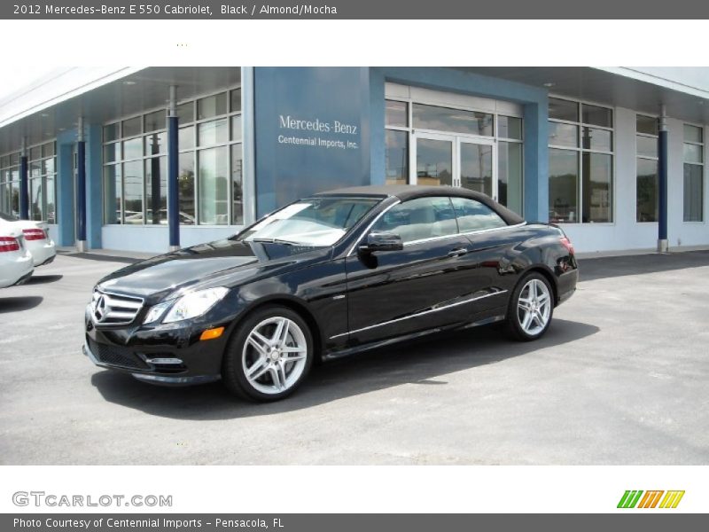 Black / Almond/Mocha 2012 Mercedes-Benz E 550 Cabriolet