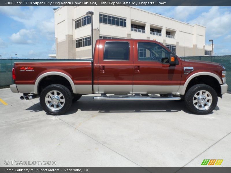  2008 F350 Super Duty King Ranch Crew Cab 4x4 Dark Copper Metallic