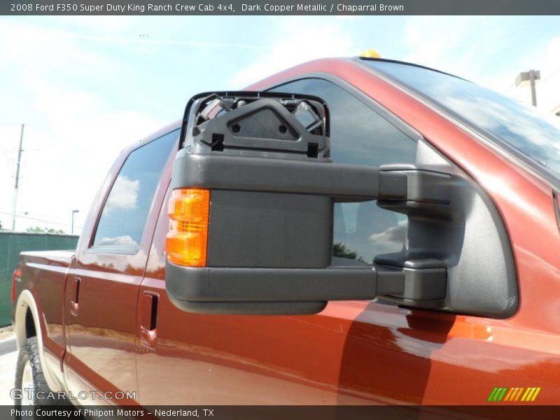 Dark Copper Metallic / Chaparral Brown 2008 Ford F350 Super Duty King Ranch Crew Cab 4x4