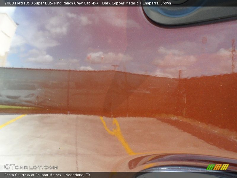 Dark Copper Metallic / Chaparral Brown 2008 Ford F350 Super Duty King Ranch Crew Cab 4x4