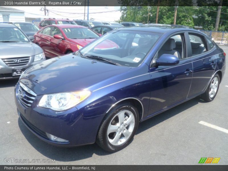 Regatta Blue / Gray 2010 Hyundai Elantra SE