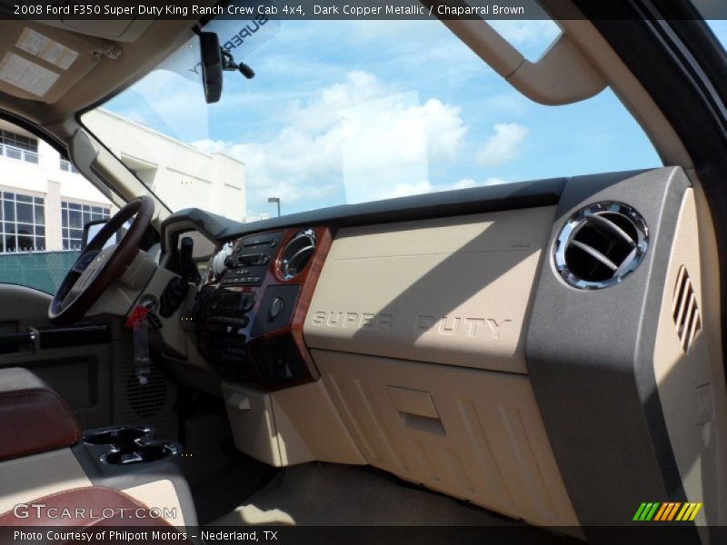Dark Copper Metallic / Chaparral Brown 2008 Ford F350 Super Duty King Ranch Crew Cab 4x4
