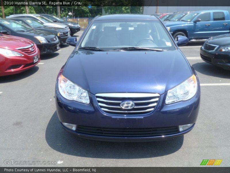 Regatta Blue / Gray 2010 Hyundai Elantra SE