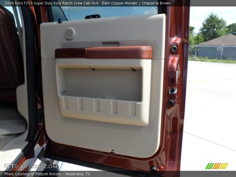 Dark Copper Metallic / Chaparral Brown 2008 Ford F350 Super Duty King Ranch Crew Cab 4x4