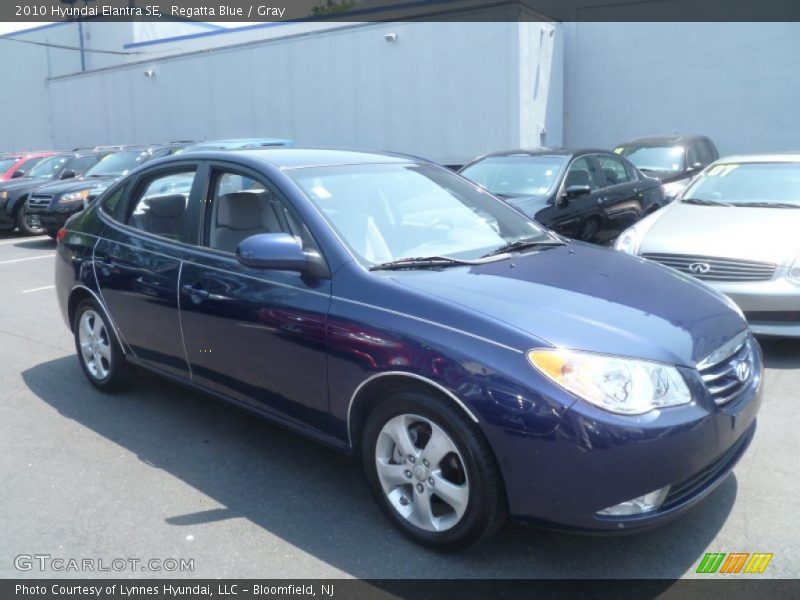 Regatta Blue / Gray 2010 Hyundai Elantra SE