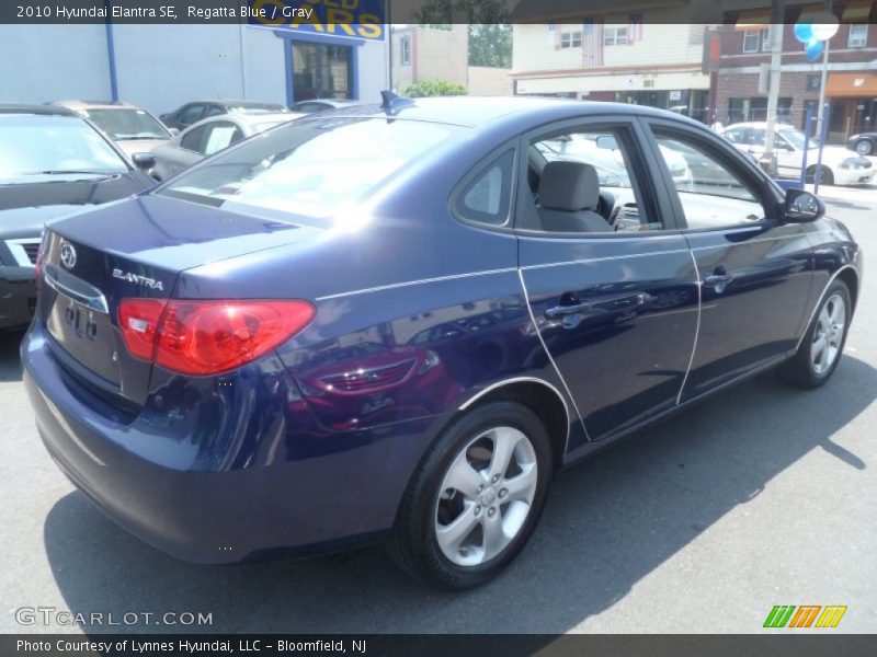 Regatta Blue / Gray 2010 Hyundai Elantra SE