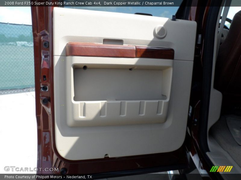 Dark Copper Metallic / Chaparral Brown 2008 Ford F350 Super Duty King Ranch Crew Cab 4x4