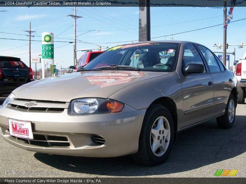 Sandrift Metallic / Graphite 2004 Chevrolet Cavalier Sedan