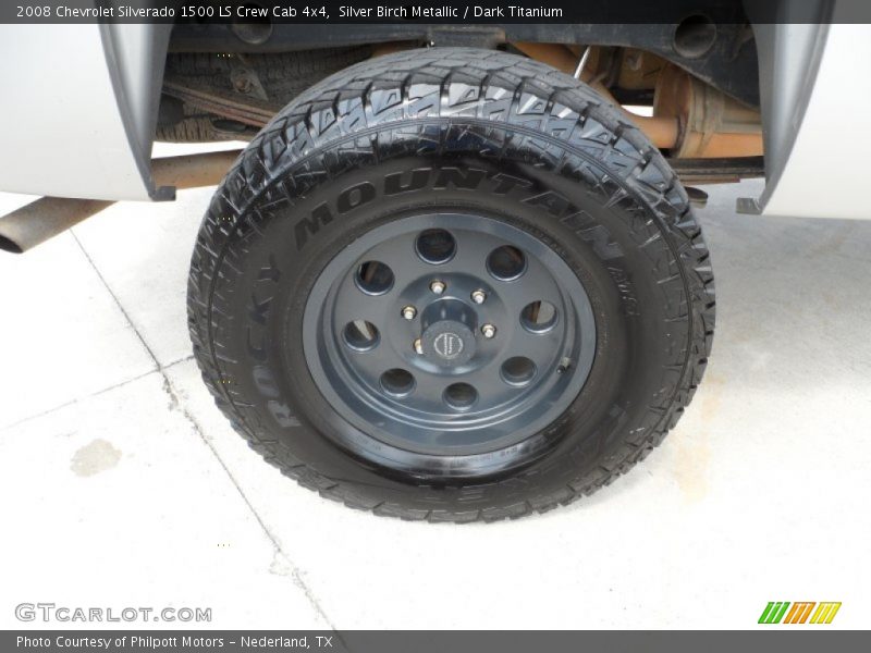 Silver Birch Metallic / Dark Titanium 2008 Chevrolet Silverado 1500 LS Crew Cab 4x4