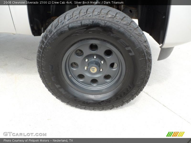 Silver Birch Metallic / Dark Titanium 2008 Chevrolet Silverado 1500 LS Crew Cab 4x4