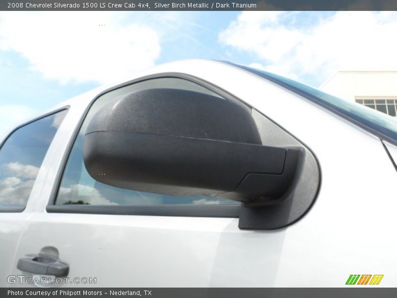 Silver Birch Metallic / Dark Titanium 2008 Chevrolet Silverado 1500 LS Crew Cab 4x4