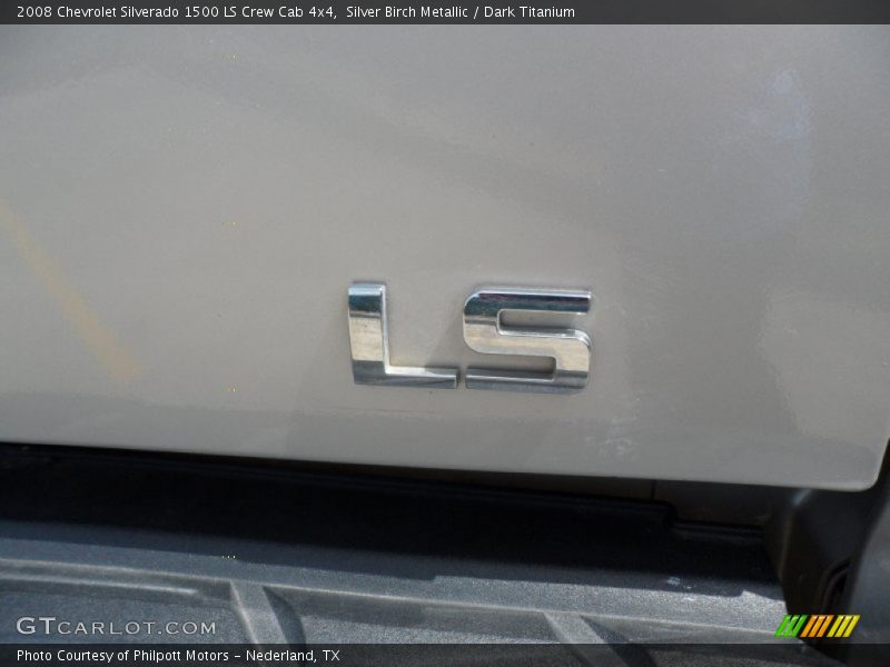 Silver Birch Metallic / Dark Titanium 2008 Chevrolet Silverado 1500 LS Crew Cab 4x4