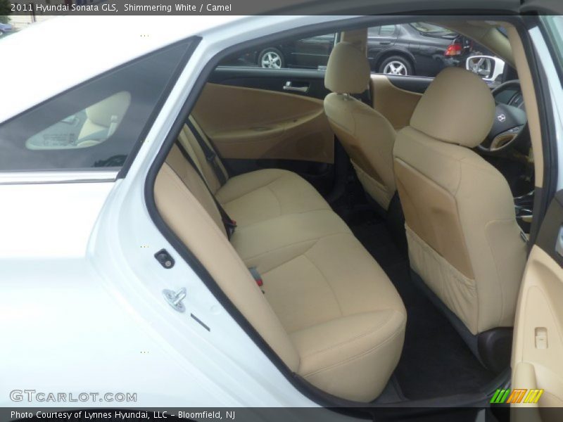 Shimmering White / Camel 2011 Hyundai Sonata GLS