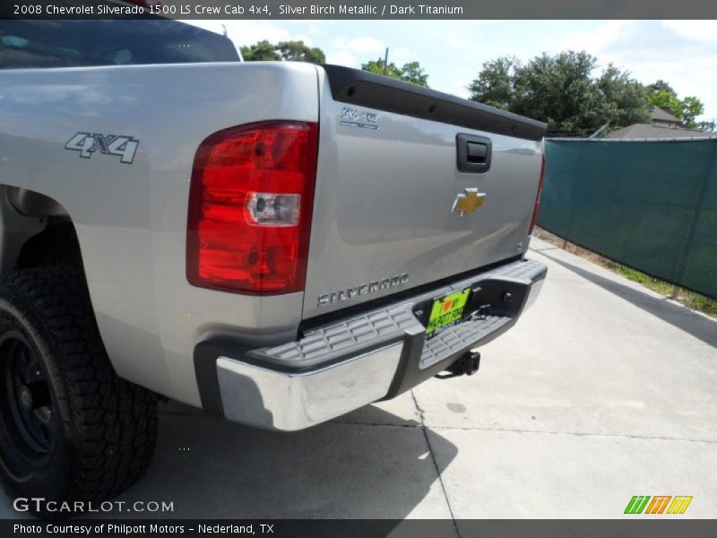 Silver Birch Metallic / Dark Titanium 2008 Chevrolet Silverado 1500 LS Crew Cab 4x4