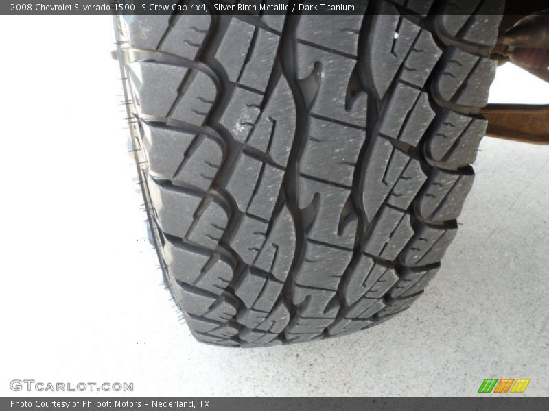 Silver Birch Metallic / Dark Titanium 2008 Chevrolet Silverado 1500 LS Crew Cab 4x4