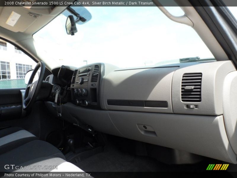 Silver Birch Metallic / Dark Titanium 2008 Chevrolet Silverado 1500 LS Crew Cab 4x4